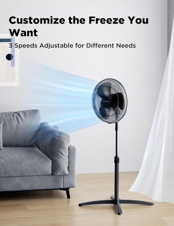 15% off on PELONIS 16" Pedestal Fan, 3-Speed, 2-Pack - Image 4