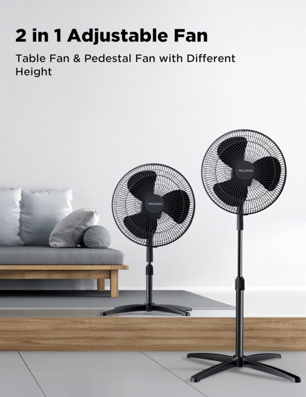 15% off on PELONIS 16" Pedestal Fan, 3-Speed, 2-Pack - Image 5