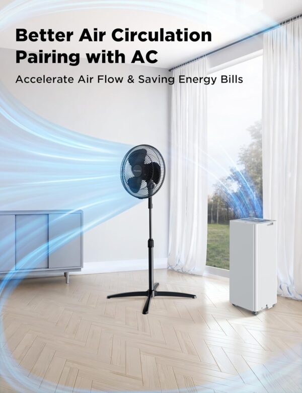 15% off on PELONIS 16" Pedestal Fan, 3-Speed, 2-Pack - Image 6